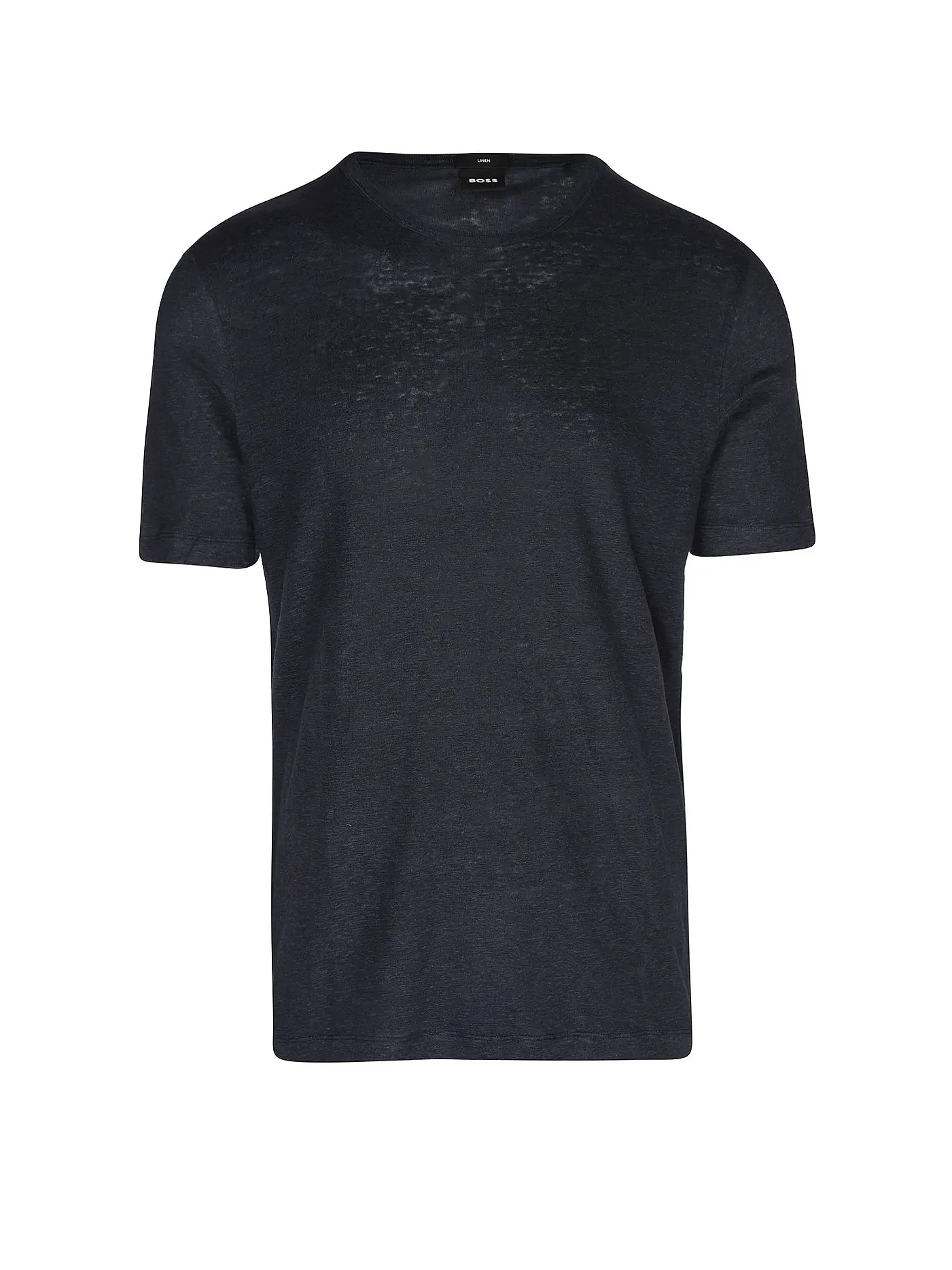 BOSS | Leinen T-Shirt TIBUT 351 | dunkelblau